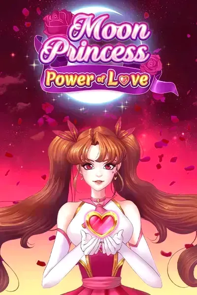 Moon Princess slot featuring anime-style girl and hearts