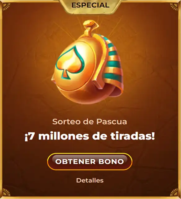 Sorteo de Pascua con 7 millones de tiradas gratis