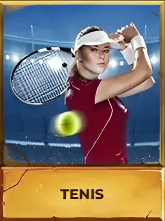 Tenista golpeando la pelota en torneo